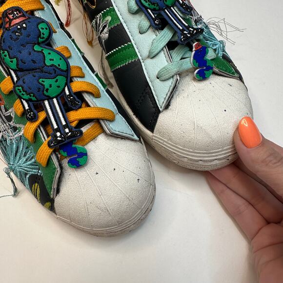 Adidas Superstar Super Earth Sean Witherspoon Floral Sneakers - Picture 4 of 9